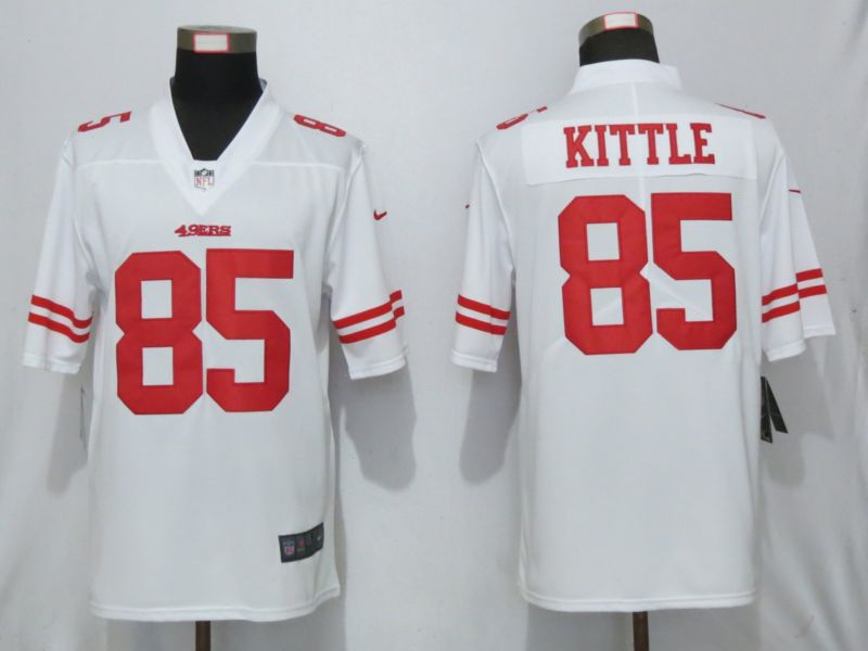 Men San Francisco 49ers #85 Kittle White Nike Vapor Untouchable Limited Playe NFL Jerseys